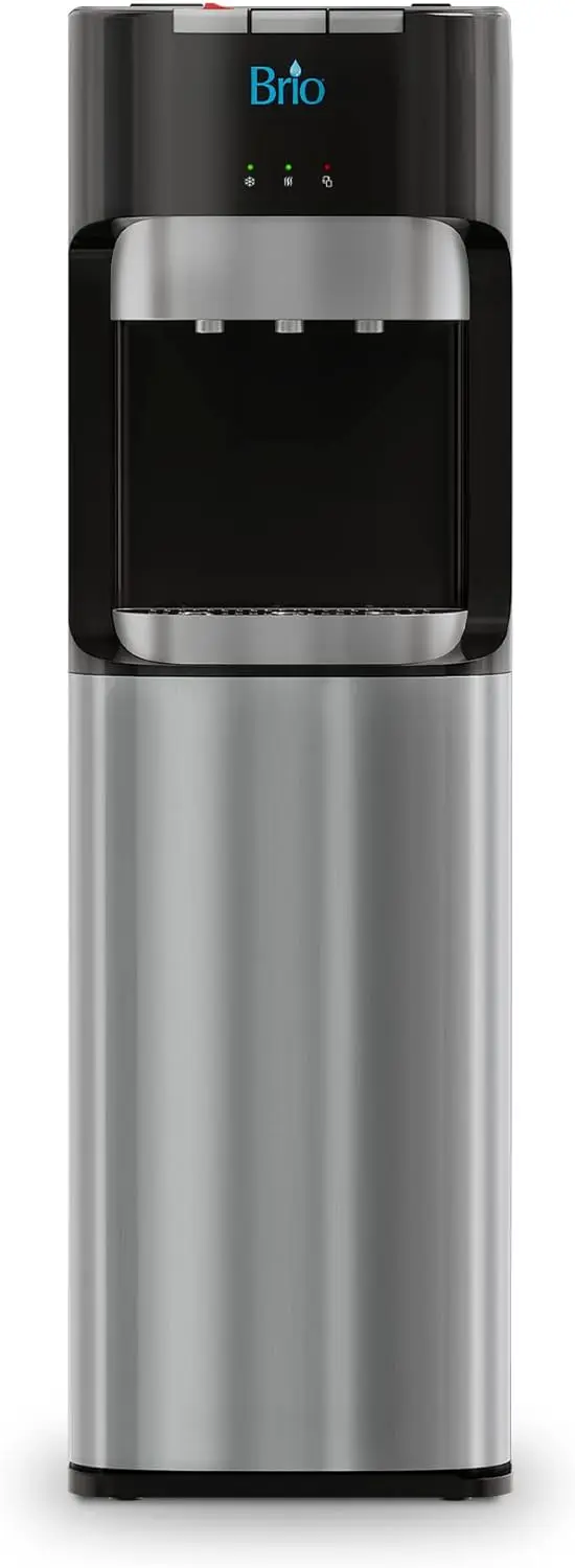 

Brio Bottom Loading Water Cooler Dispenser for 5 Gallon Bottles - 3 Temperatures with Hot,Room & Cold Spouts,Empty Bottle Alert