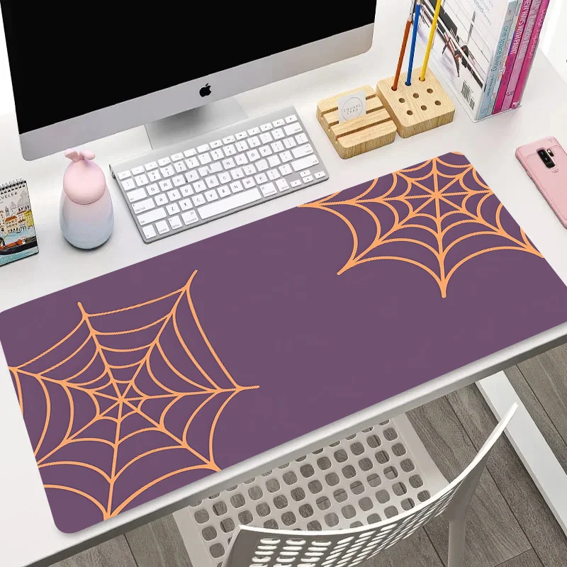 Halloween Spider Bat 900x400x4mm mouse pad xxl Non-slip PC expansion pad Gaming Desk Desk Office