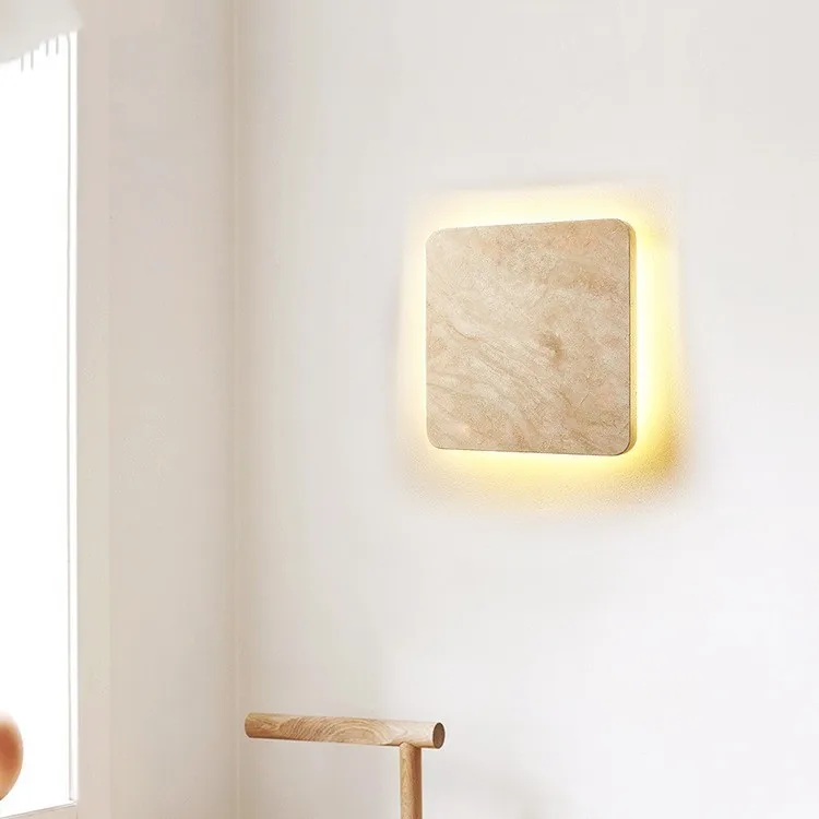 โคมไฟติดผนังข้างเตียงสไตล์ครีม โพสต์โมเดิร์น มินิมอล ดีไซน์เนอร์ สำหรับทางเดิน ห้องนั่งเล่น โคมไฟตกแต่งผนังสุดสร้างสรรค์