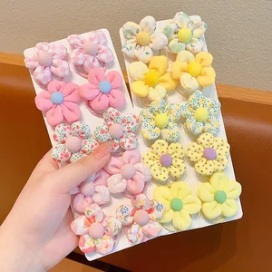 Güzel, renkli, saç, bebek için çiçek bandı, kız at kuyruğu tutucu, kauçuk yumuşak, Scrunchies, saç aksesuarları, çocuklar, yepyeni, set başına 10 adet Kauçuk-sevimli-no. 8'in en iyi 10 satışı