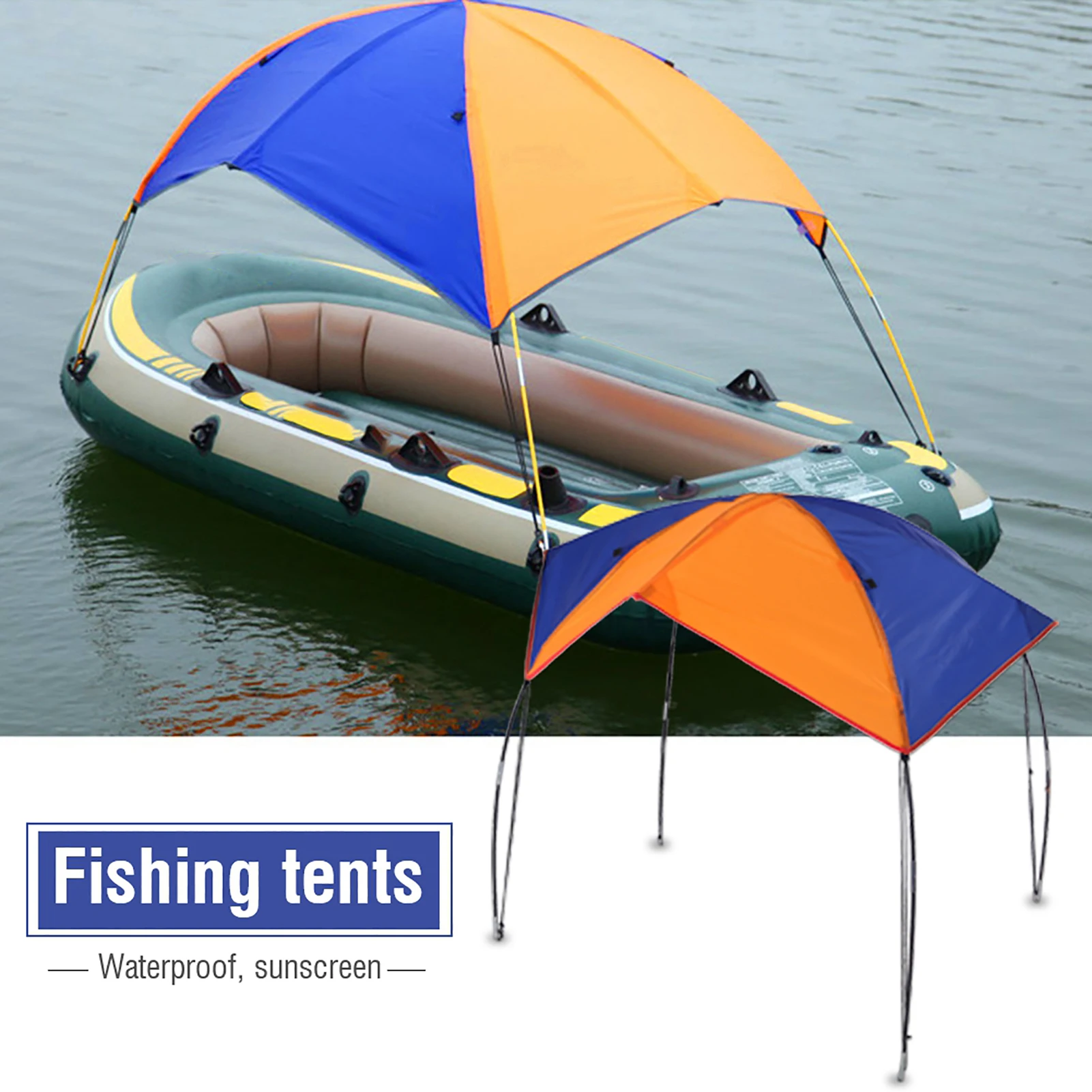 Boat Sun Shelter Sailboat Awning Cover Fishing Tent Sun Shade (4 Persons)