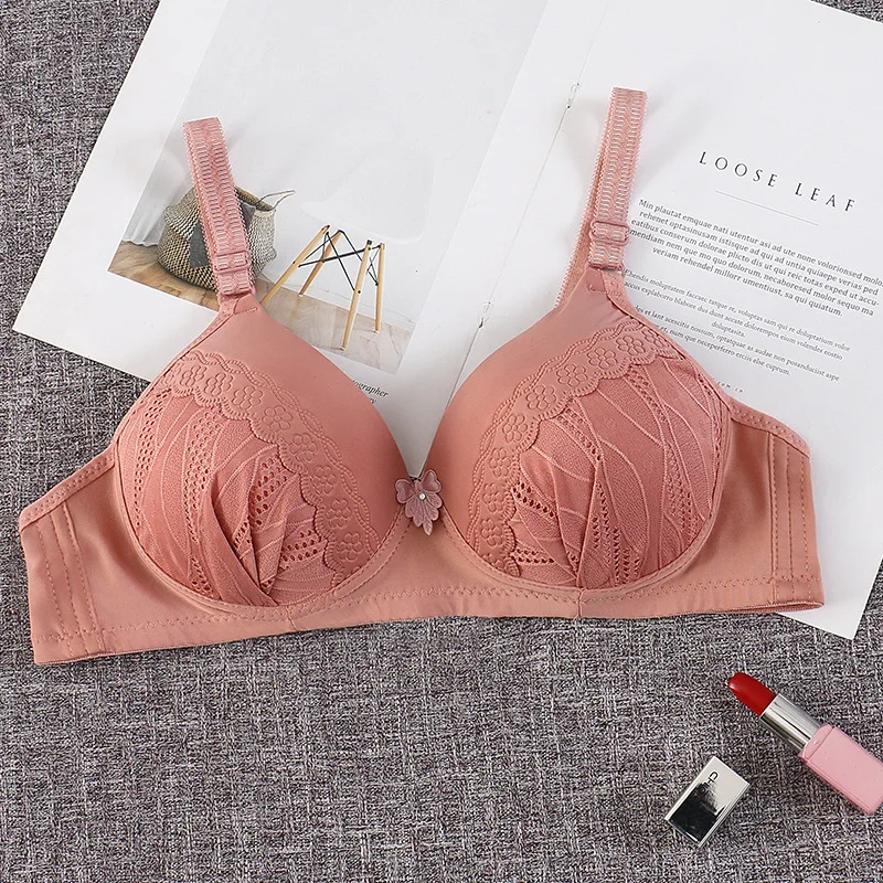 Women Ladies Female Brassiere Comfortable Middle-aged and Elderly Mom Underwear Gathering Anti-sagging Ladies Women Female Bra