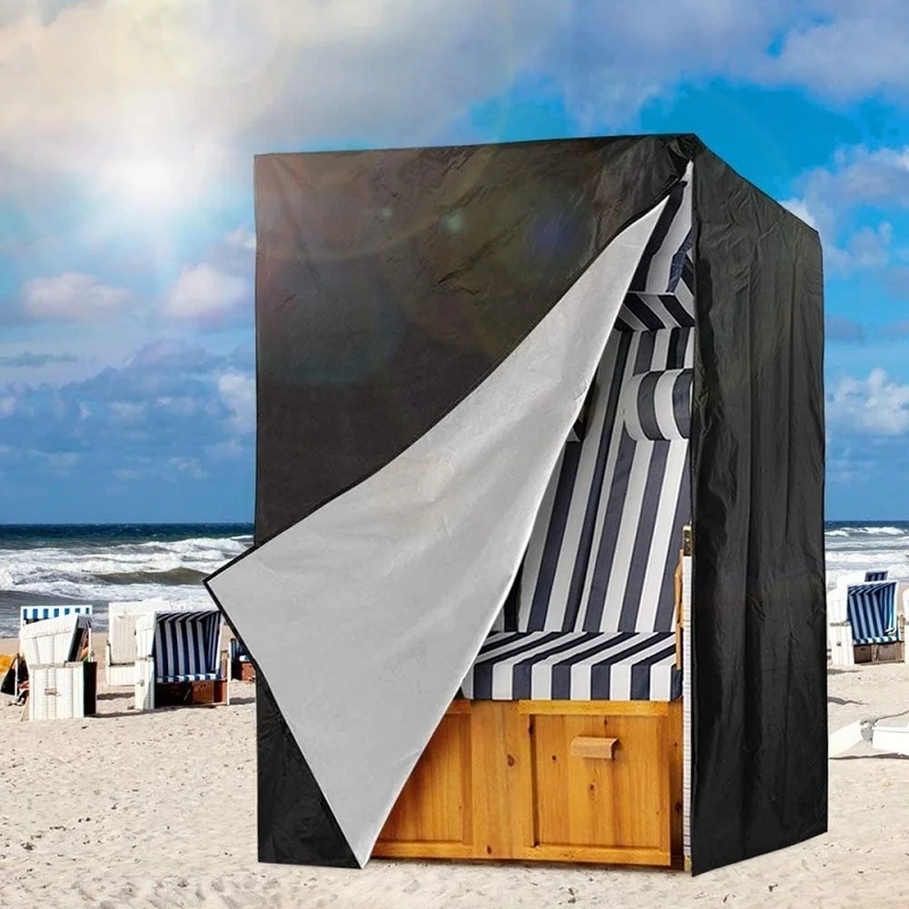 Patio Swing Chair Protector Garden Swing Chair Cover Sturdy Water-resistant Polyester Intense Sunlight Protection
