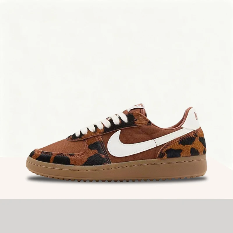 

Кроссовки Nike FieldGeneral Retro Caramel с леопардовым принтом: модные, уникальные, удобные, прочные, низкие кеды для скейтбординга IM5768-200
