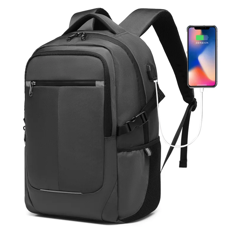 Males Large Capacity 17inch Laptop Bag Cloth Shockproof Holographic Canvas Backpack Men's Business School Bags For Teenagers