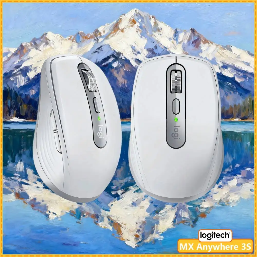 Ergonomic MX Anywhere 3S - Darkfield 8K DPI, Precision Grip, Suitable for Perfume Shop & Customer Scent Consult