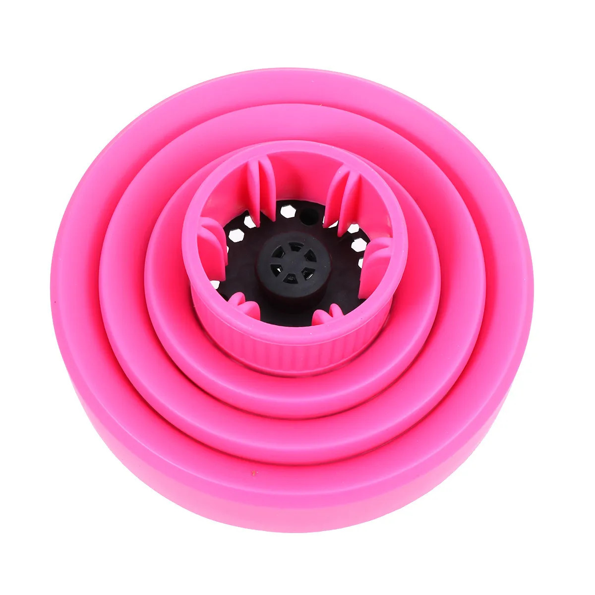 Silicone Plastic Hair Dryer Diffuser Pink Foldable Portable for Naturally Curly Oily Wavy Hair Rapid Soft Drying Universal
