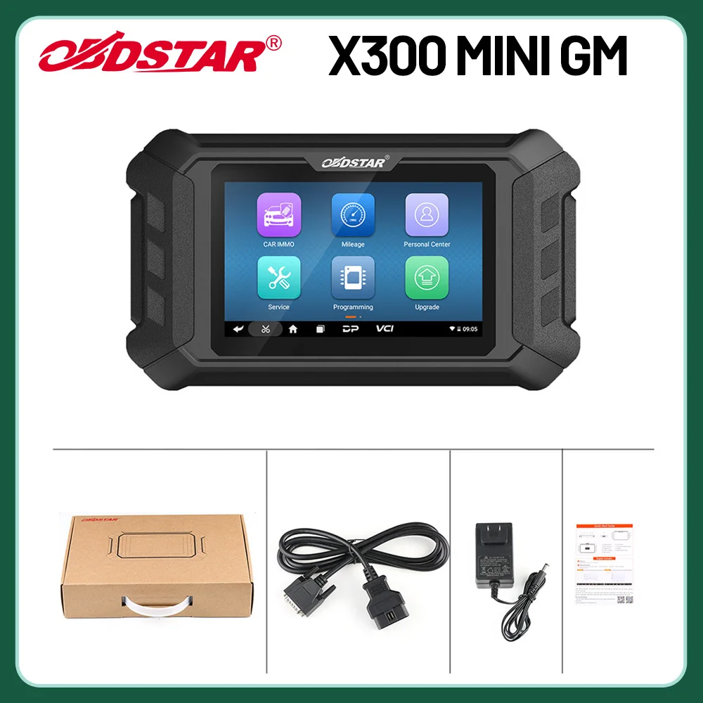 OBDSTAR X300 MINI For GM Cars Supports Key Programming / Cluster Calibration / Oil / Service Reset and OBDII