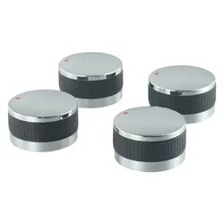 4pcs Plastic Gas Grill Control Knobs Replacement Fits BBQ Gas Grills For Oven, Stove Round 58mm 50mm