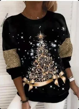 سترة نسائية لعيد الميلاد والخريف والشتاء كاجوال على الطراز الأوروبي الأمريكي ناعمة دافئة على شكل غزال سانتا هوديي متماسكة #6