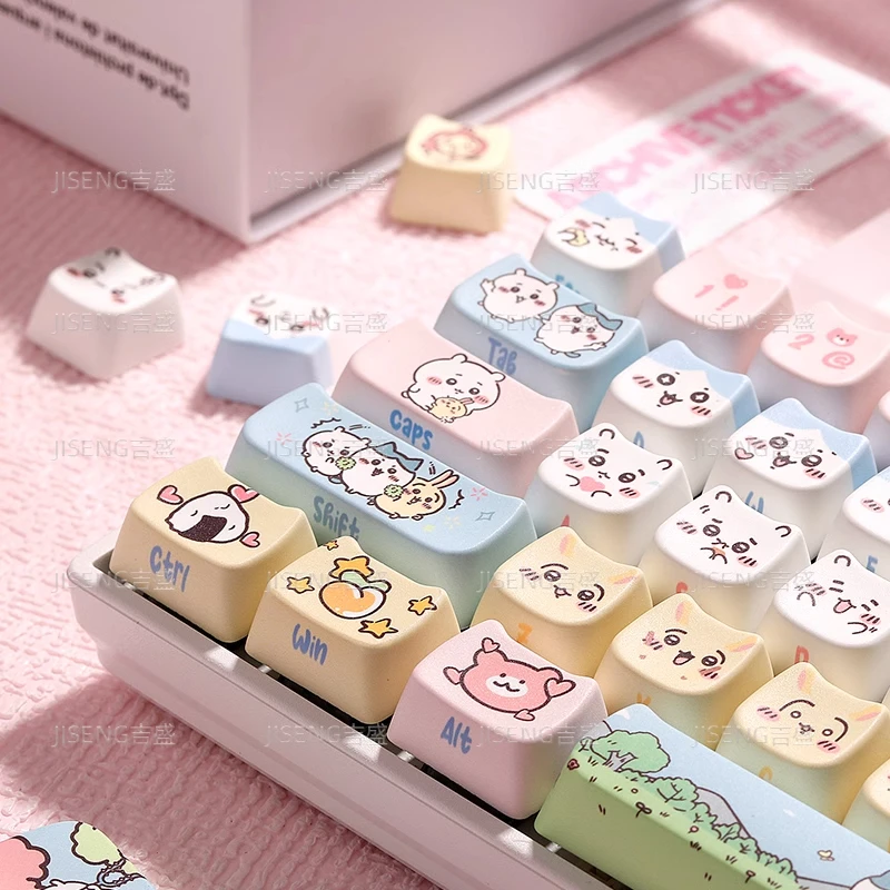 MAO Highly Mechanical Keyboard Keycap Jiika Wow Cute Cat Ears Modeling PBT Hot Sublimation Customized Girls