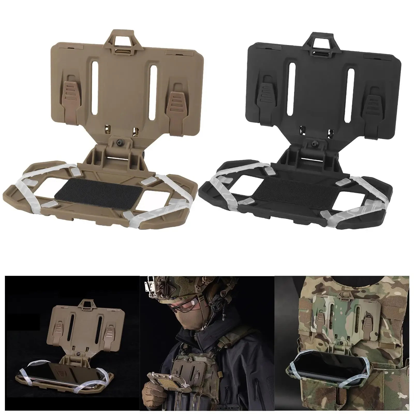 Hunting Vest Phone Board Portable Universal Fishing Chest Phone Holder Mount