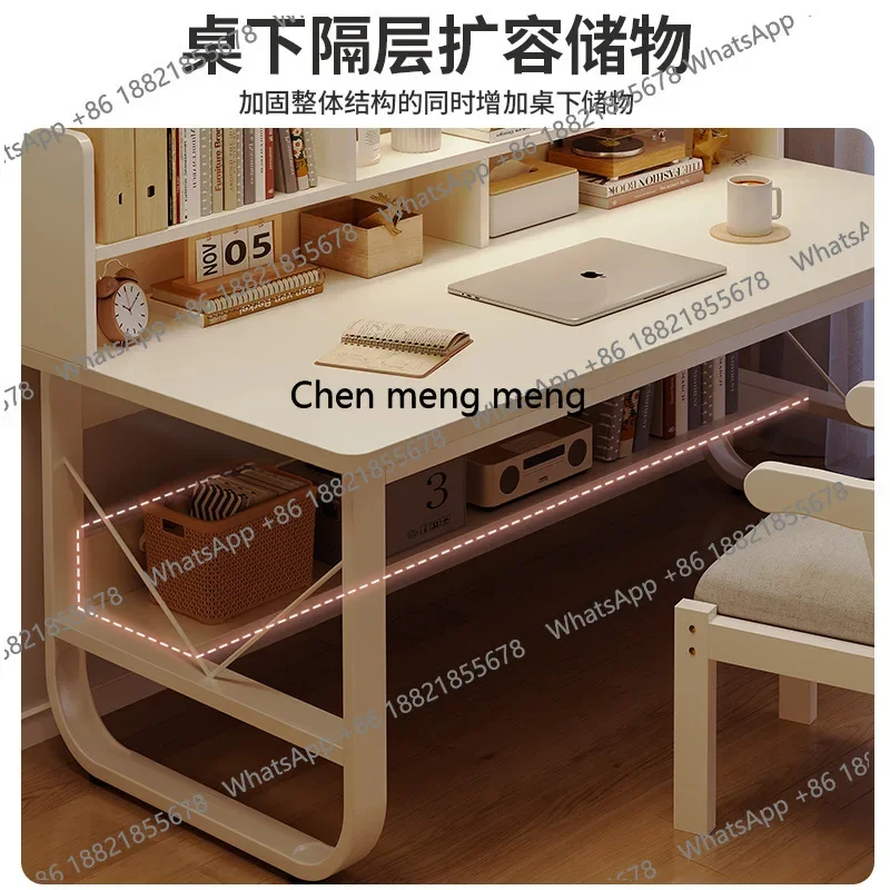 cc182 컴퓨터 책상 데스크탑 가정용 책장 일체형 학생 침실 학습용 책상 의자 세트 심플 오피스 책상