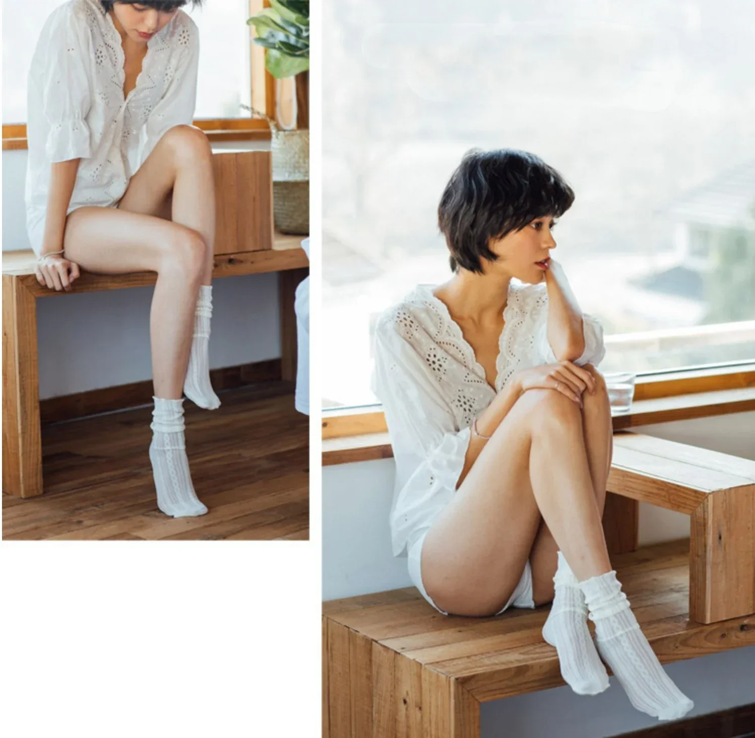 Women Socks New Fashion Sexy Socks For Women Summer Solid Hollow Out Ladies Soft Cute Long Socks For Women Mesh Thin Sexy