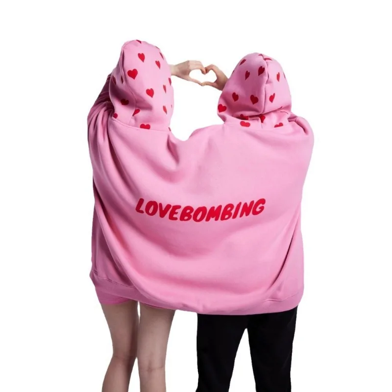 Couple intimate one-piece sweatshirt sports casual boiled drama men and women pullover hooded men and women top im her im he