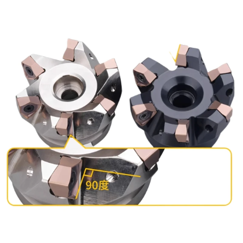 MFWN 90 Degree MFWN90050R MFWN90063R Face Milling Cutter Holder CNC Lathe Metal Machine Tool with WNMU080608 Milling Blade