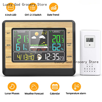 EN8829 B Wireless Weather Forecast Station Color Screen Digital Thermometer Hygrometer Indoor Outdoor Temperature Humidity Meter