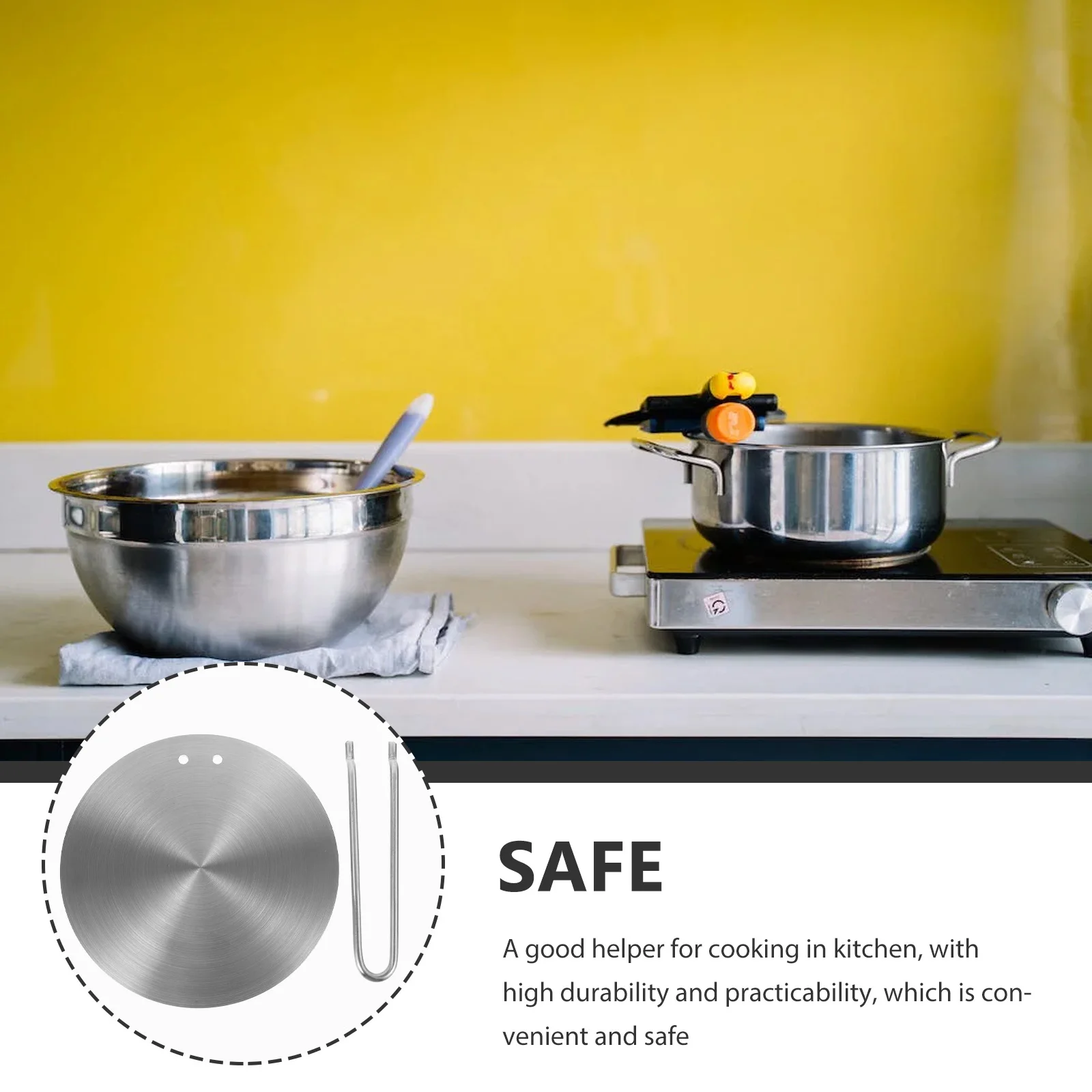 

Induction Cooker Heat Plate Gas Stove Adapter Diffuser Electromagnetic Stove Thermal Plate Multipurpose Metal Quick Heat Even