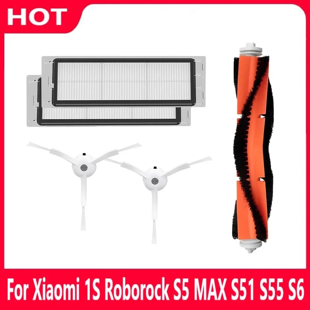 Für Xiaomi 1s MI Robot 2 Roborock S50 S51 S5 HEPA-Filter Seitenbürste Hauptbürste Staubsauger Ersatzteile Zubehör