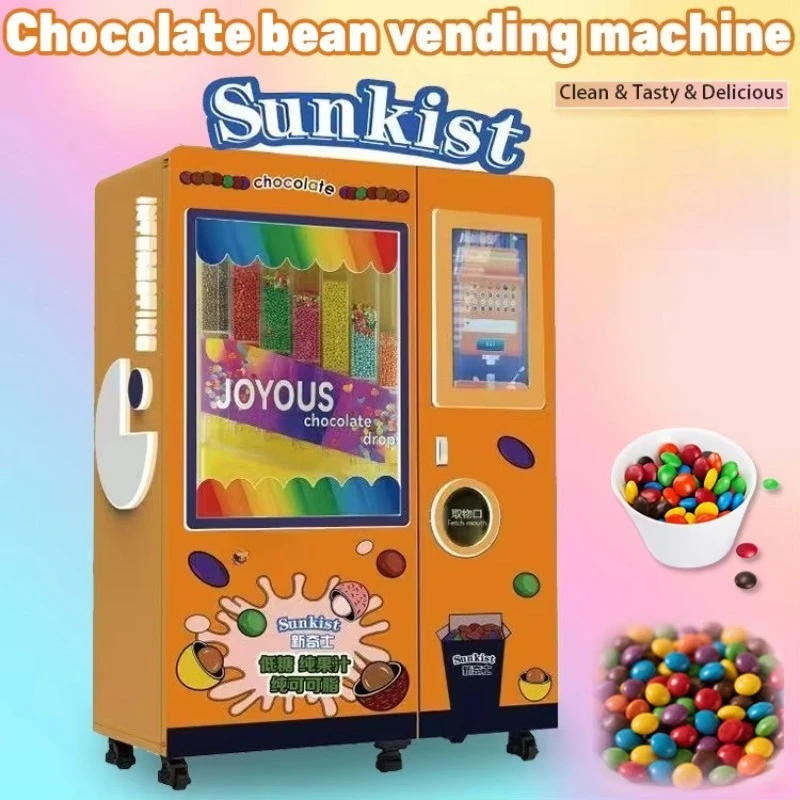 Multiple Flavors High Efficiency Chocolate Sugar Beans Vending Machine Dispenser Compressor Cooling Customized FL Wholesale
