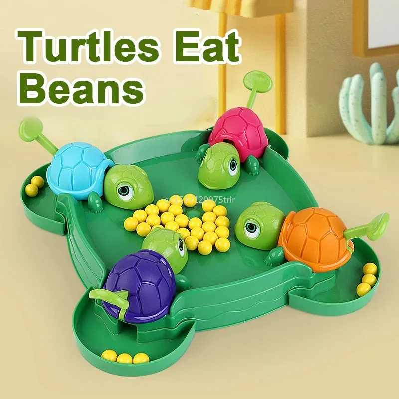 

Children's Toys Desktop Competitive Games Hungry Turtle Eat Beans Party Multiplayer Competitive Race Toy Play with Friends