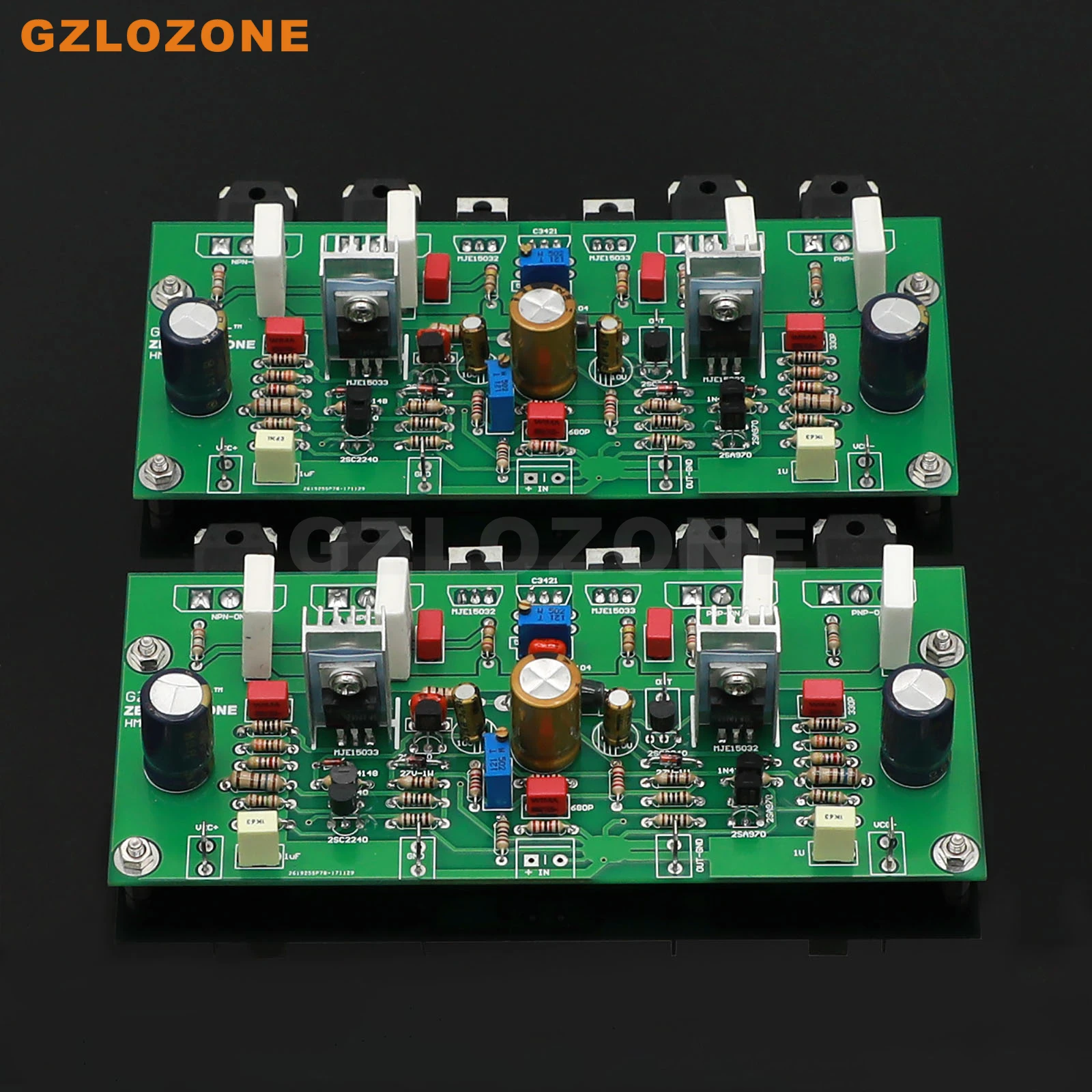 1 Pair Stereo HM2S Class A Power Amplifier DIY Kit/Finished Board Base On KSA50 Amp 50W+50W