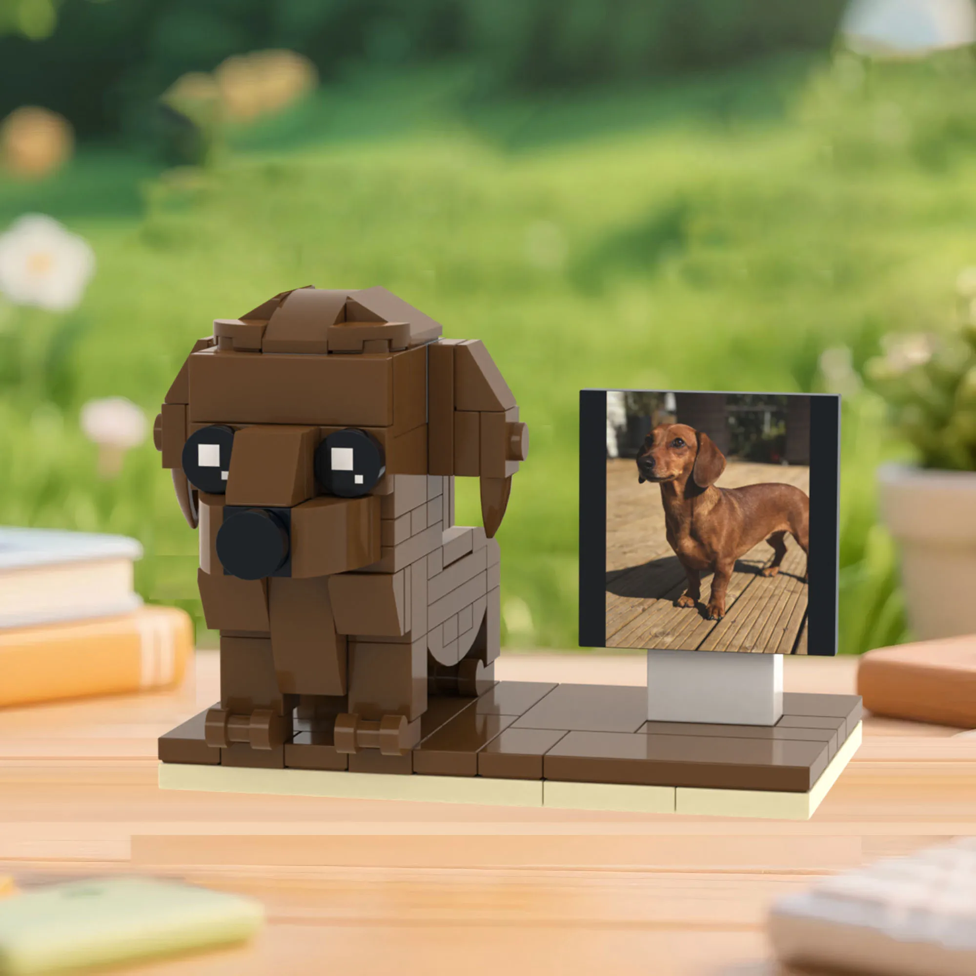 

Building Blocks Creative DIY Character Models Custom Brickfigures Small Granules Customization Cute Pet Gifts For Kids