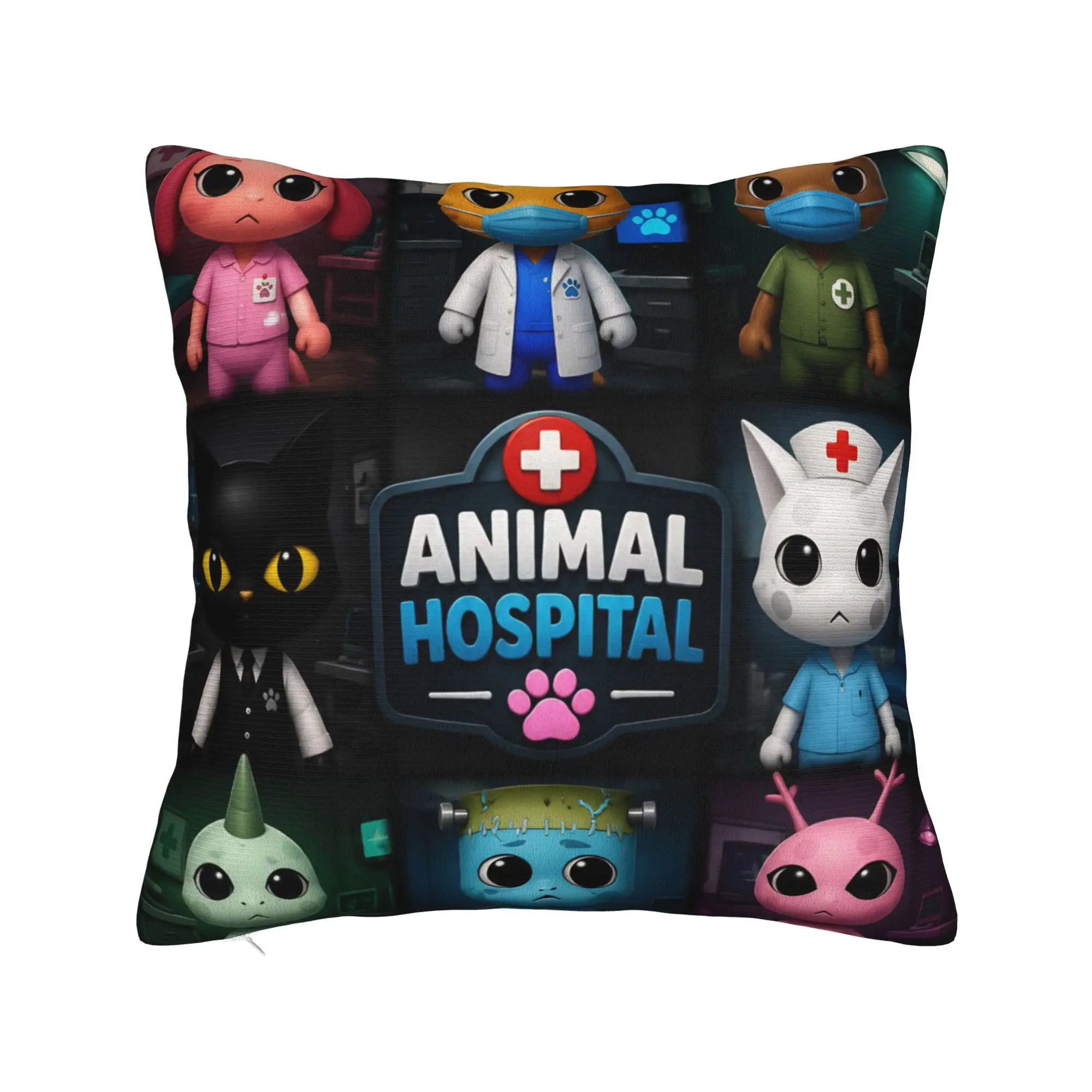 Animals Hospitals Pillowcases Stuff Printed Cushion Cover Decor  Throw Pillow Case Cover Home Multi-Size