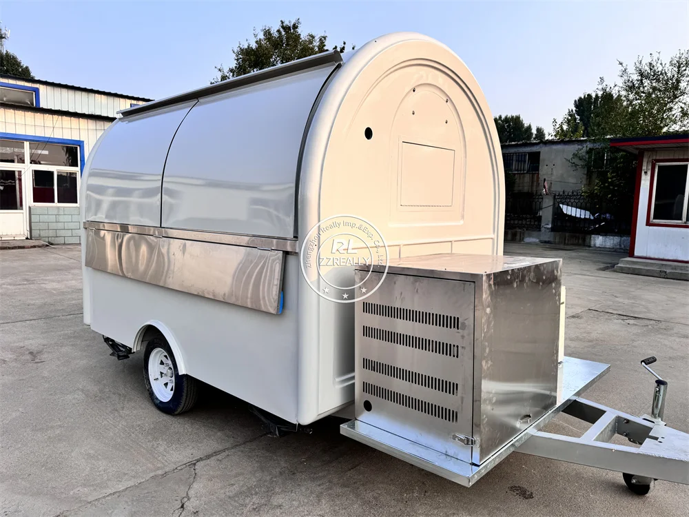 Remolque de comida personalizado, cocina móvil, carrito de helados totalmente equipado, tienda de aperitivos y Pizza, camión de comida rápida, carrito móvil para perritos calientes