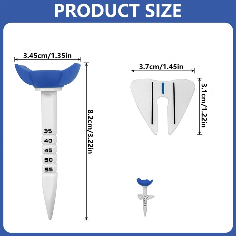 Adjustable Plastic Golf Ball Tees Multicolor Golf Tees Set With Rotatable Height Adjustment For Various Swing Styles JOME