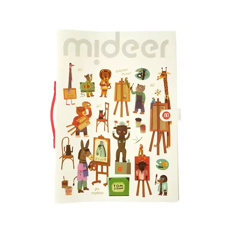 Mideer galeria de criações coloridas a3 a4 livro de armazenamento certificado coleção álbum crianças desenho arte obras coleção