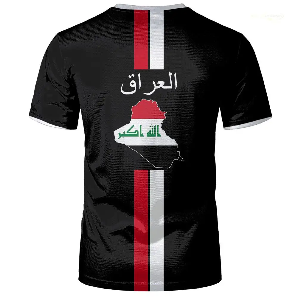 Iraq Style Printed Jerseys Men's And Women's Summer Street Short-sleeved Tee Sports Breathable Quick-drying Football T-shirts image 5