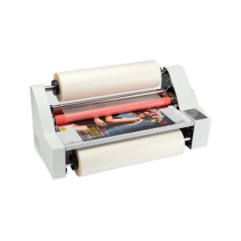 

Hot Cold A3 Desktop Laminator Roll to Roll Laminating Machine For Bopp Film/Foil/Laminator Pouch Film