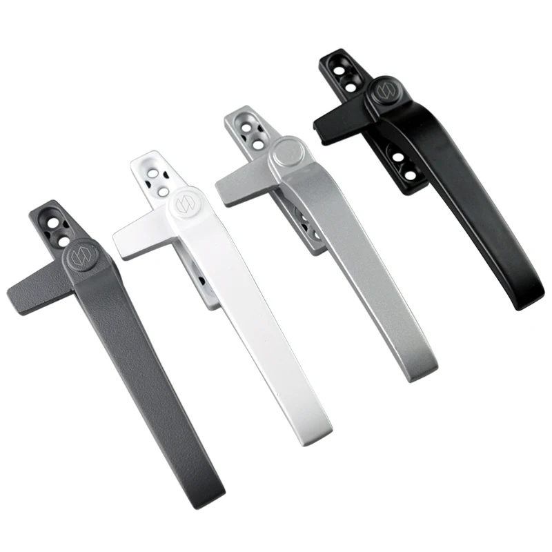 

Thickened Plastic Steel Door and Window Handle with Lock for Double Glazing Aluminum Alloy Door Handle Window Handle Latch Locks