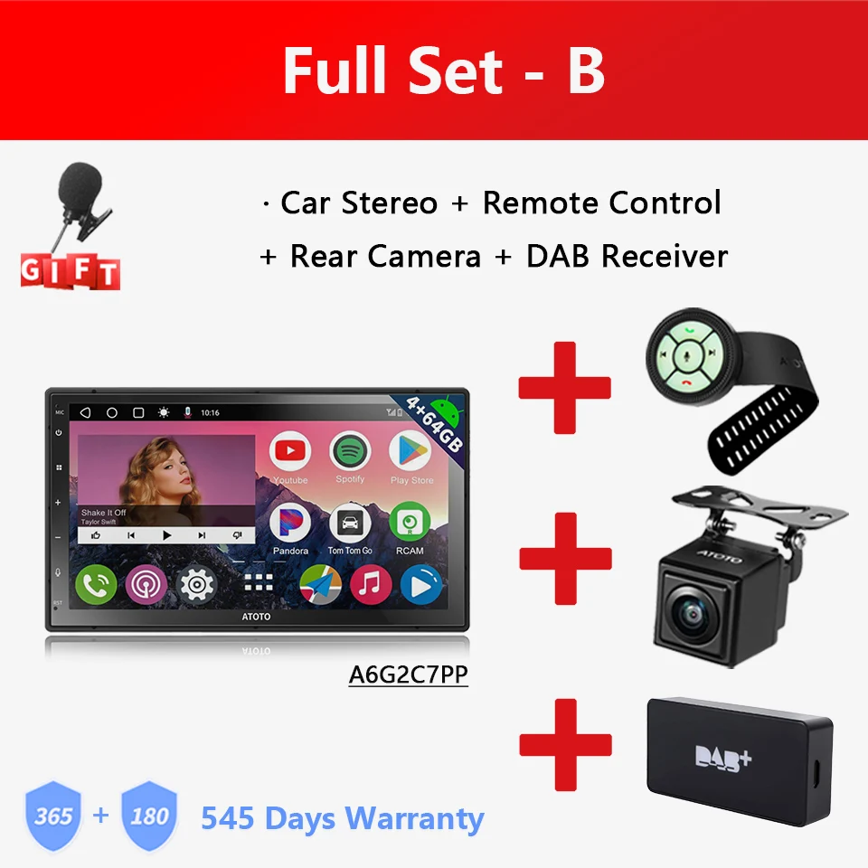 ATOTO A6 PP 7 Android Car Stereo 8 Core 4GB