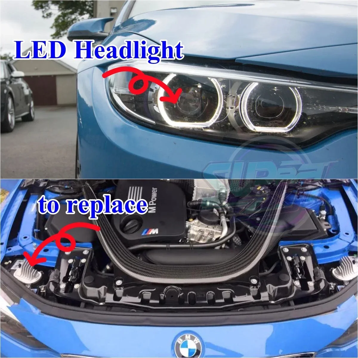 BMW 4シリーズ F32 F33 F36 430i 420i レッドエンジェルアイ LEDボード