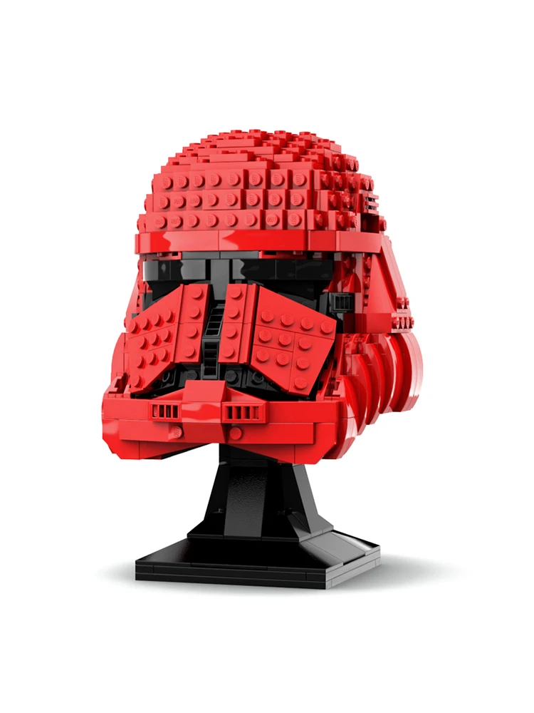 MOC building blocks assemble toy Sith soldier helmet model 615pcs Creative gift for boys