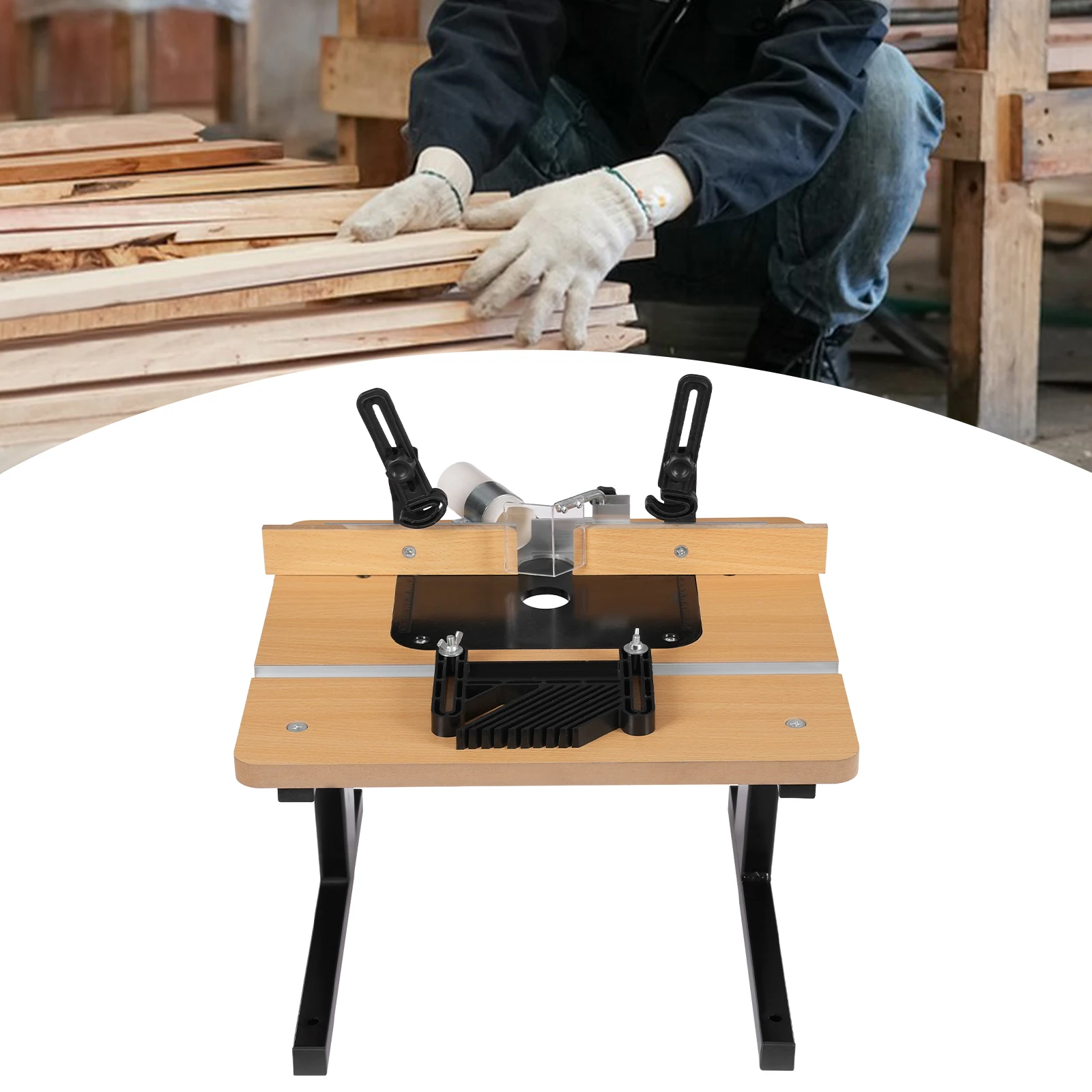 

Фрезерный стол 440 фунтов, деревообрабатывающий фрезерный стол, пылевой порт 40 мм, перевернутая пластина 7 мм для деревообработки и поделок своими руками