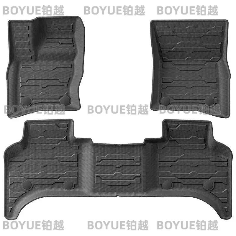 Full Set TPE Floor Mats Trunk Liner Seat Back Protector for Defender 110 2020 2021 2022 All Weather