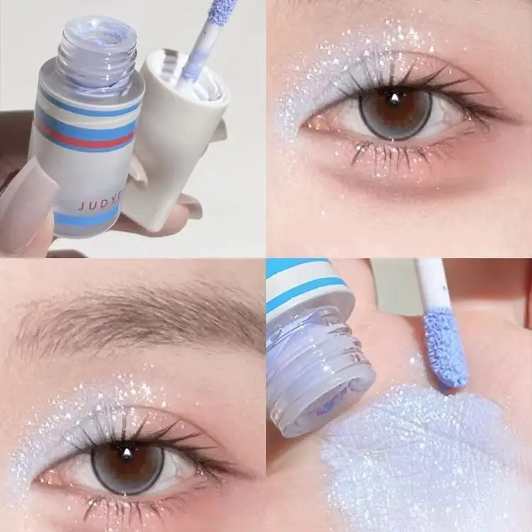 Judydoll Limited Liquid Eyeshadow MatteShimmer Glitter Bright Explosion Pearlescent Tank Color Holding Color Rendering