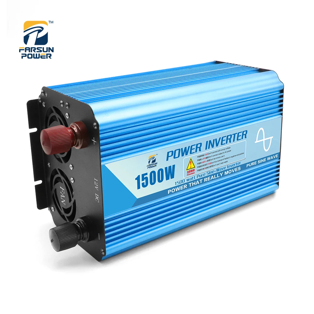 

BEP1500S DC 12V 24V 48V To AC 220V Peak Power 3000W Pure Sine Wave Power Inverter Car Use Battery Transformer Converter