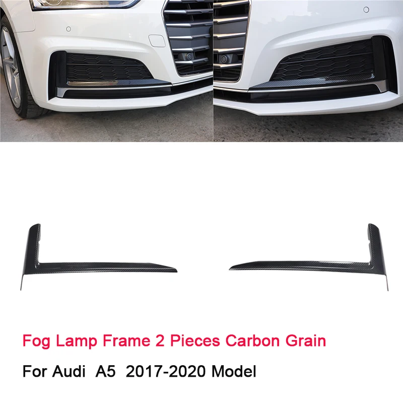 RHD Carbon Grain Overlays Interior Trim for Audi A4 B9 Sedan