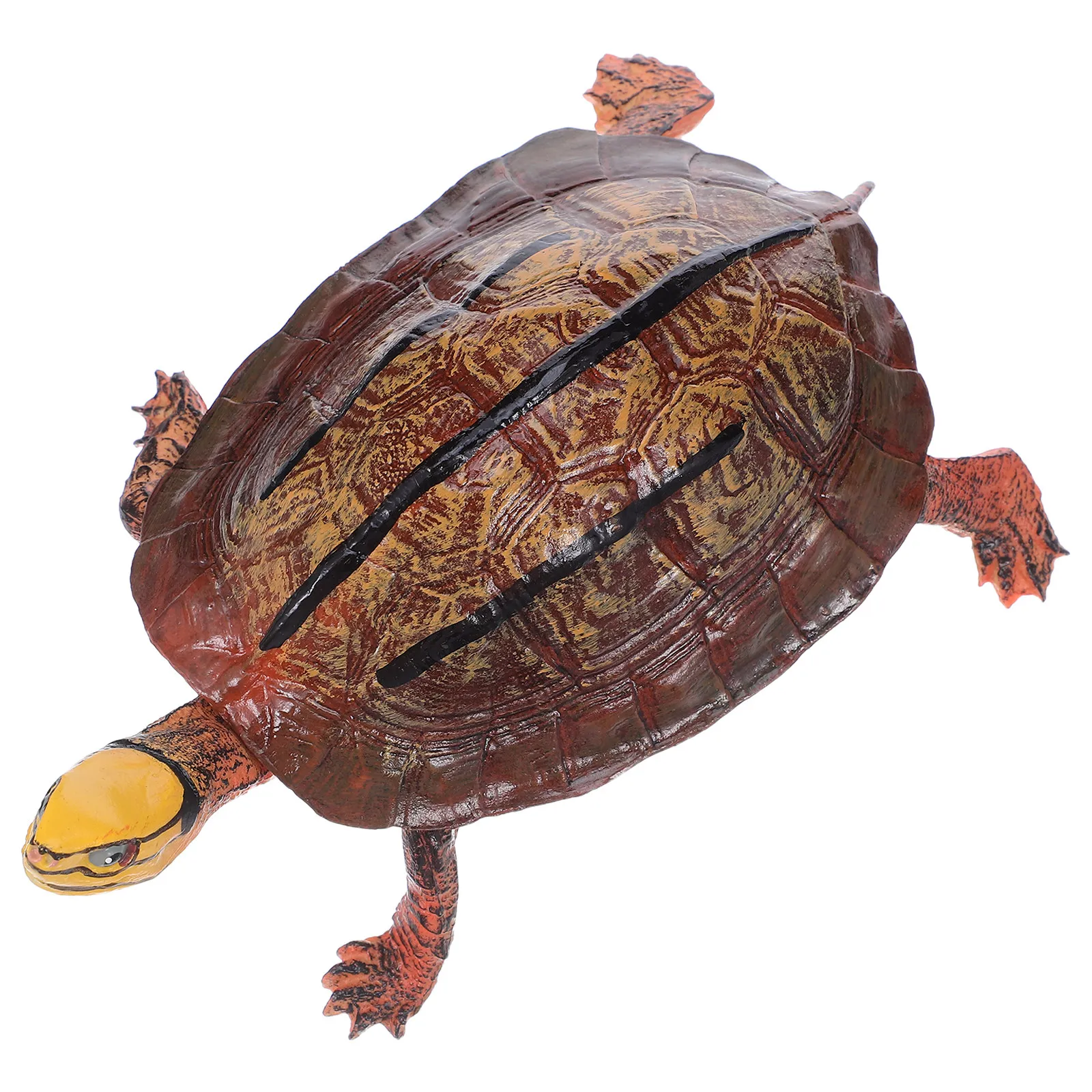 Realistic Plastic Simulation Turtle Detailed Animal Figure Garden Sculpture Indoor Outdoor Decoration Gift for Animal Lovers