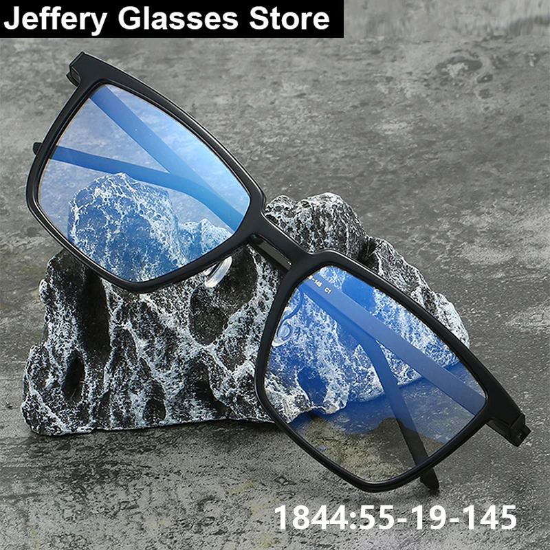 

Оправа для мужских очков Denmark Brand Square 1844: модные, увеличенные, безвинтовые, из ацетата и титана, ультралегкие, для широкого лица