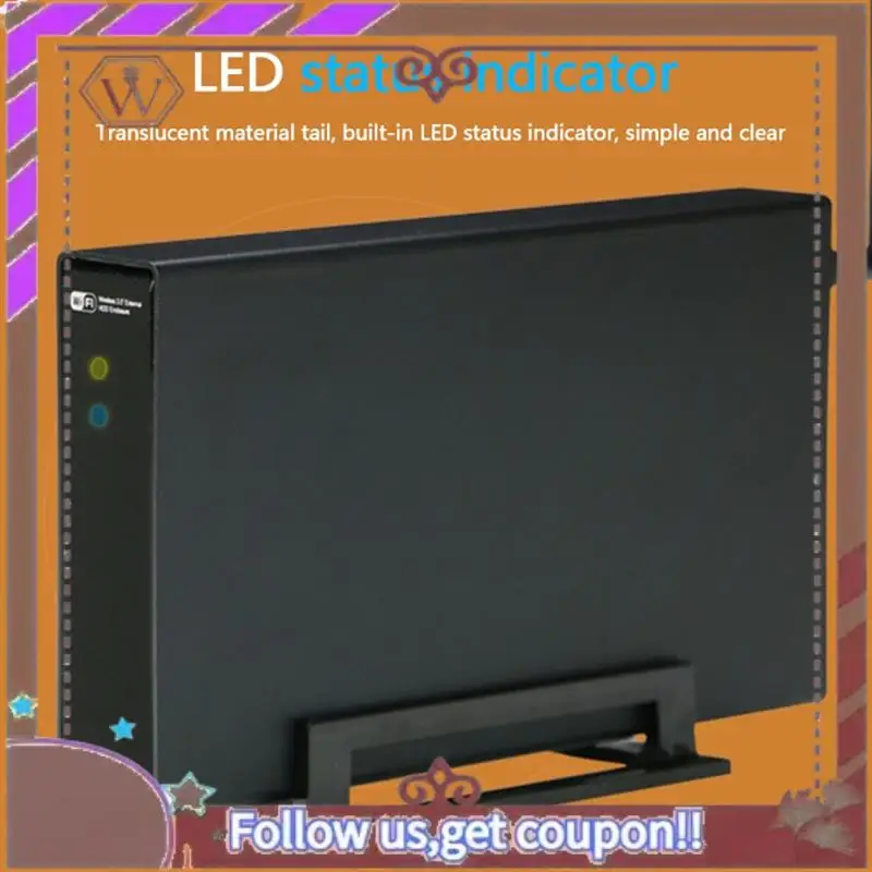 ABBG-Портативный 3,5-дюймовый HDD SSD-корпус Портативный USB3.0 Rj45 Ethernet NAS Сетевой потоковый сервер для хранения корпуса EU PLUG