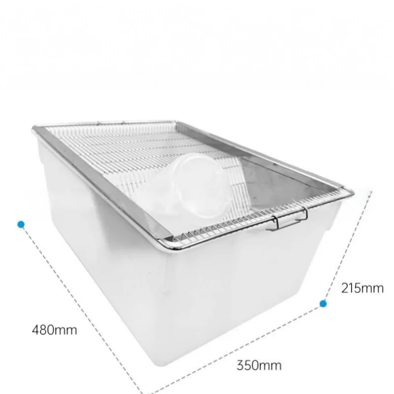 

Grade Extra Large Hamster Lab Cage Autoclavable Thickened PP Breeding Box Snap Button Closure Plastic Tray