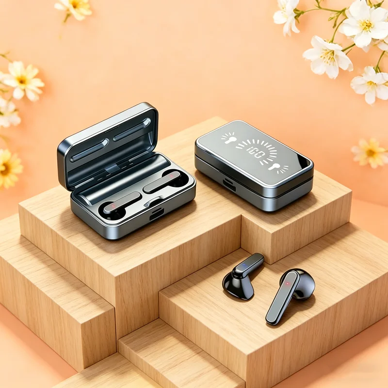 TWS Bluetooth-Compatible Earphones Stereo Sport Headset Wireless Headphone apply to smartphones