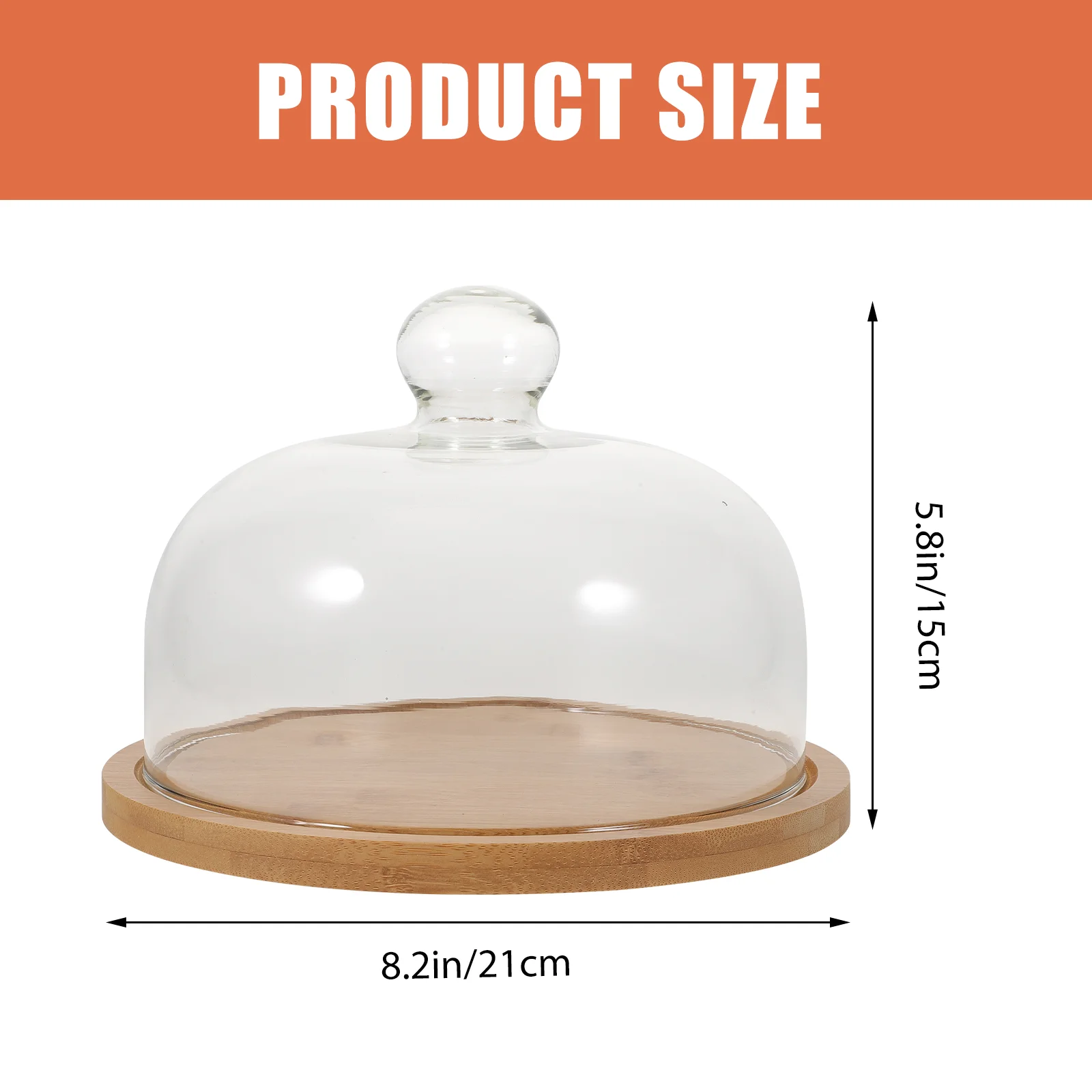 Round Cake Plate Glass Lid Food Cover Paper Cups Wood Tray Bride Display Shelves