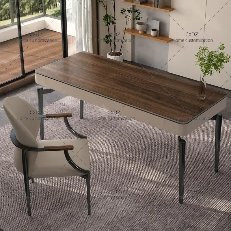 Minimalist Solid Wood Desk North American Black Walnut Office Writing Desk Modern Simple Study Computer Desk