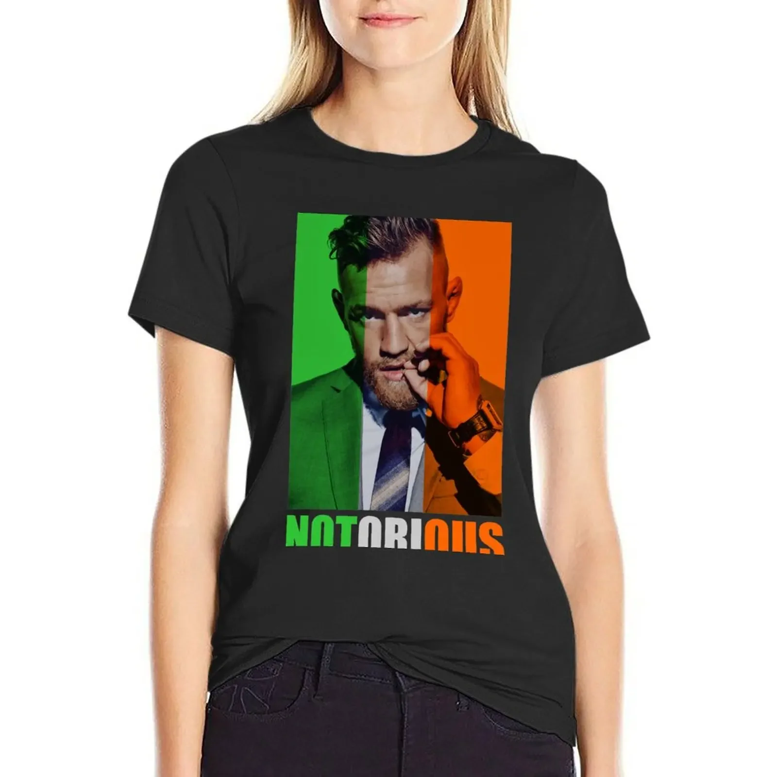 Conor Mcgregor Notorious T-Shirt funny summer top Aesthetic clothing tees t-shirt dress for Women long